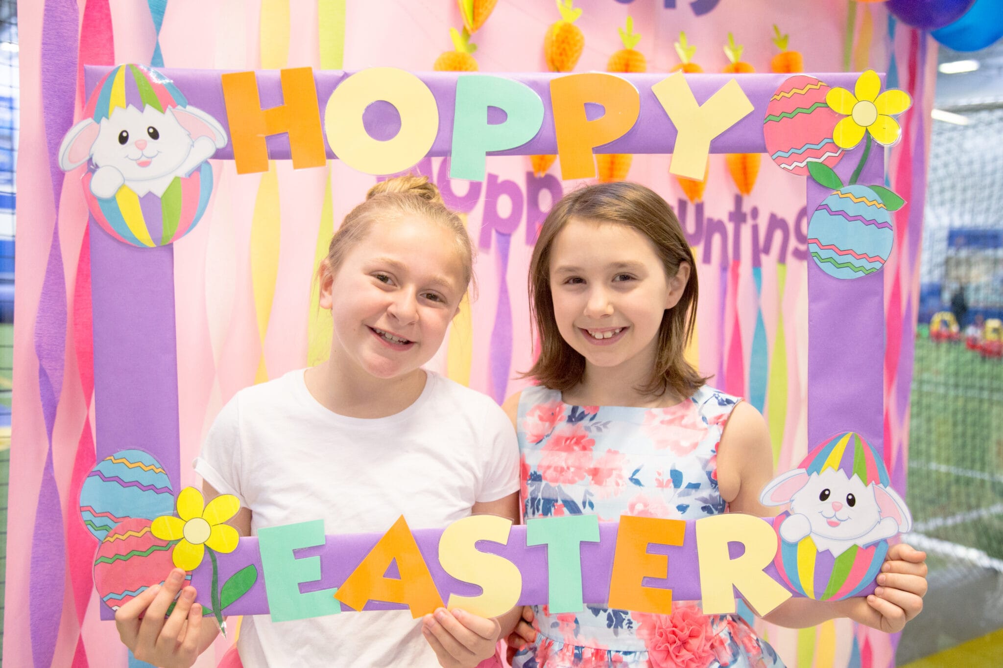 Photobooth at Easter Egg Hunt inside Milwaukee Yard Oak Creek WI