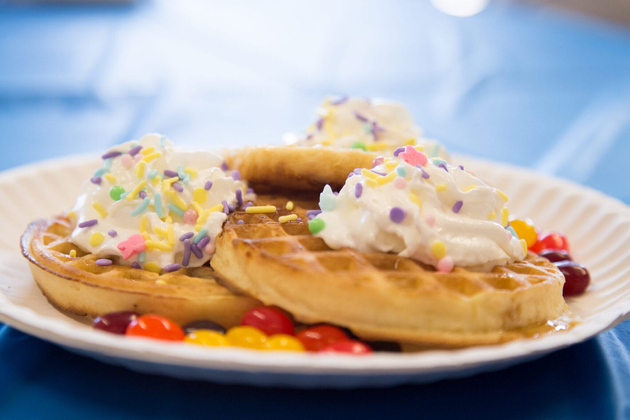 Waffles served at Milwaukes Yard's Easter Egg Hunt Oak Creek WI
