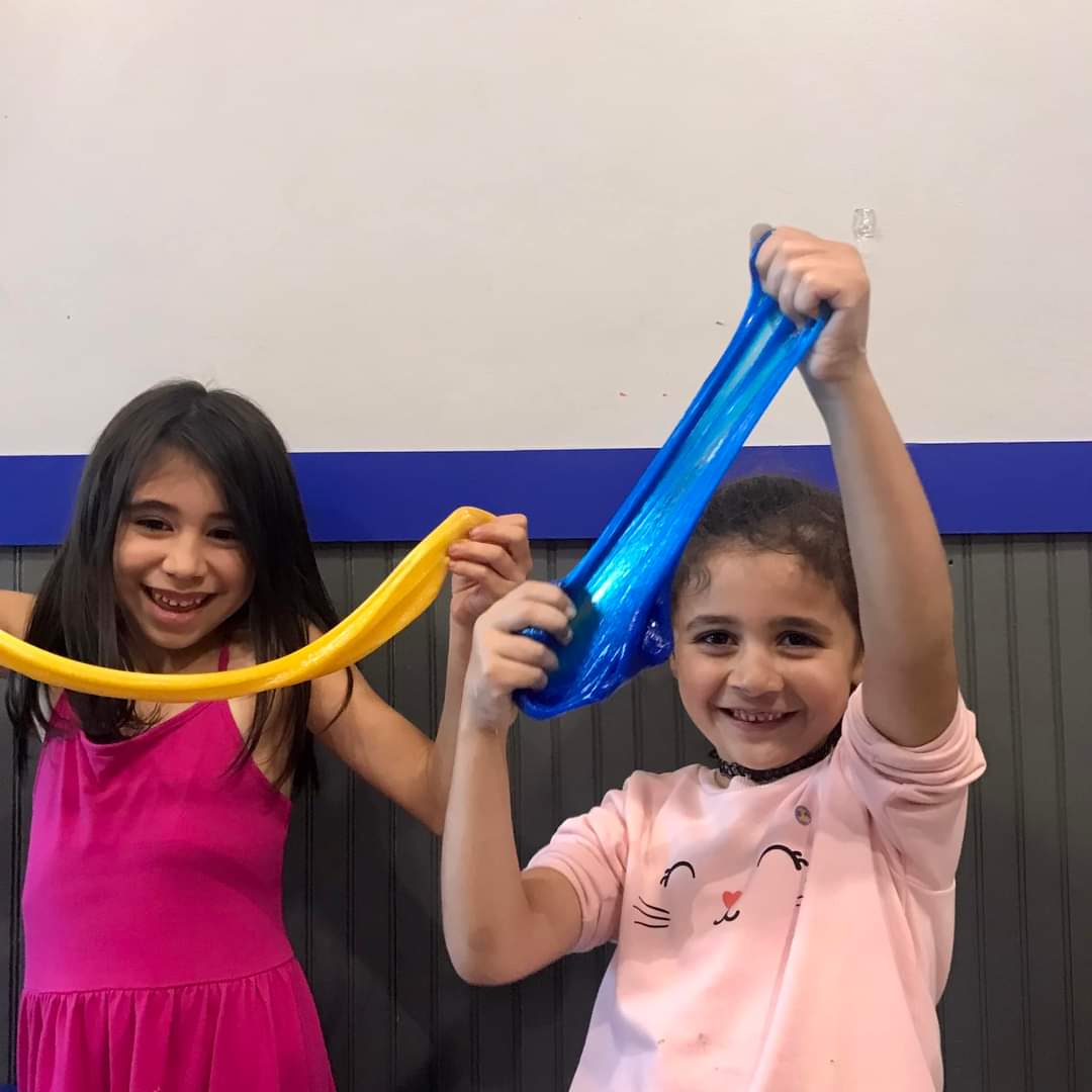 Kids playing with slime during Summer FUN Camp at Milwaukee Yard Oak Creek WI