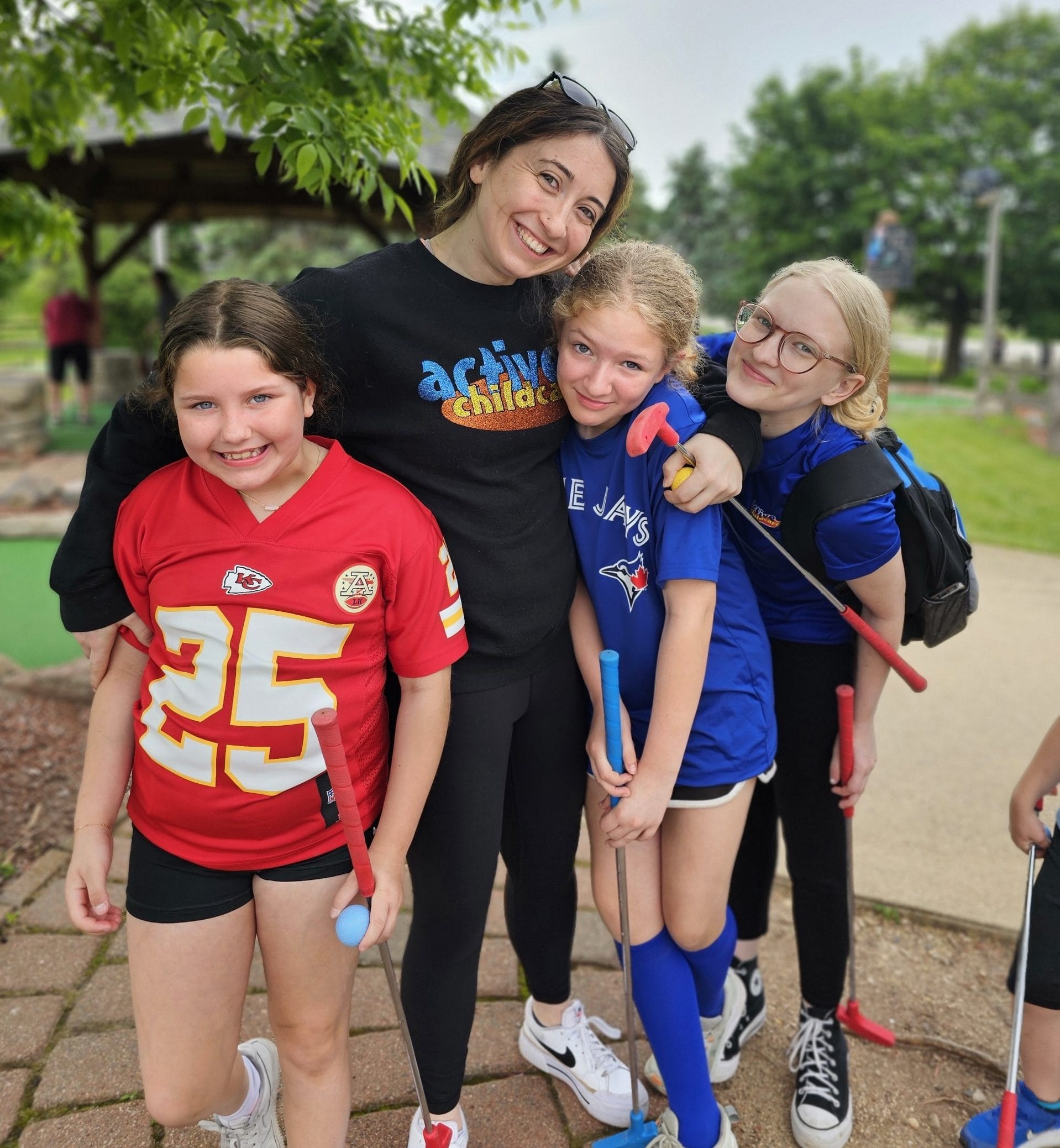 Children on outdoor playground during After School Sports at Milwaukee Yard indoor sports complex