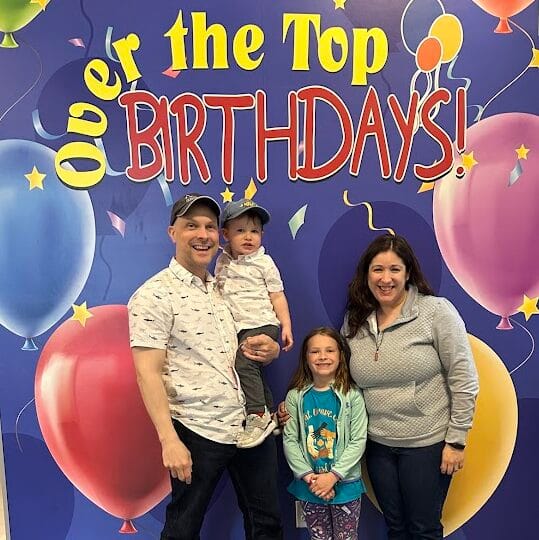 Indoor birthday party venue for kids with play tower, inflatables, and field games at Milwaukee Yard Oak Creek WI